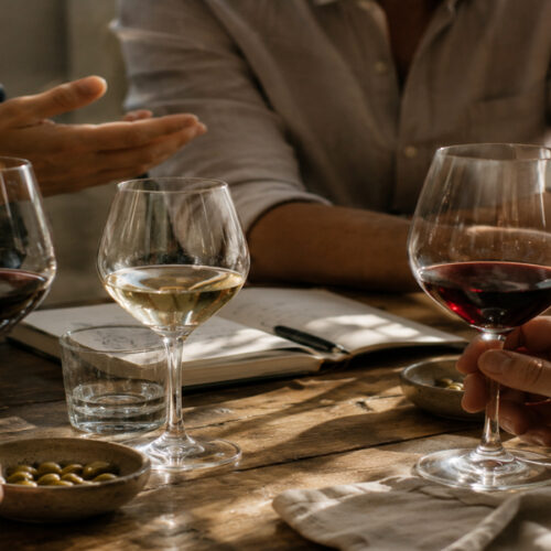 copas de vinos entre amigos