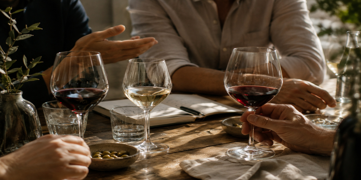 copas de vinos entre amigos